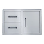 Broilmaster - Single Door with Double Drawer 1