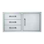 Broilmaster - Single Door with Triple Drawer 1