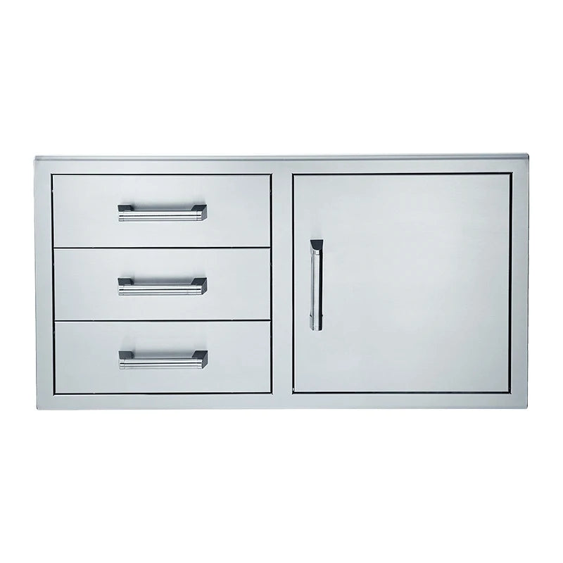 Broilmaster - Single Door with Triple Drawer