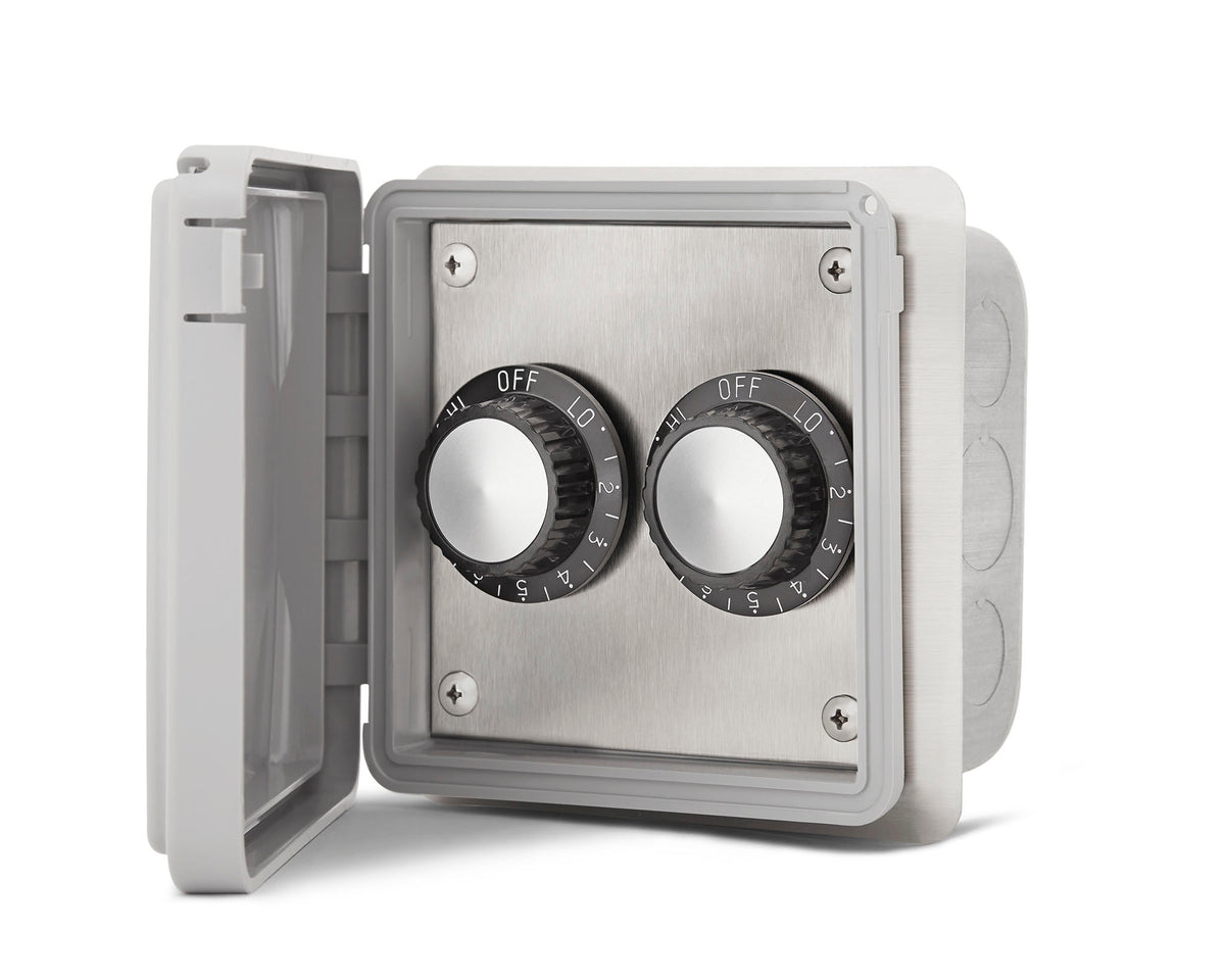 Infratech dual duplex switch with weatherproof cover