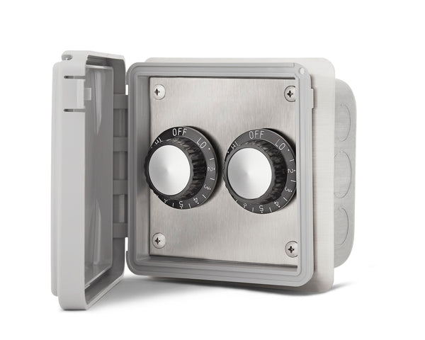 Infratech dual duplex switch with weatherproof cover