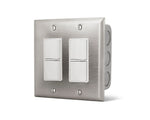 Infratech dual on/off switch with stainless wall plate 5