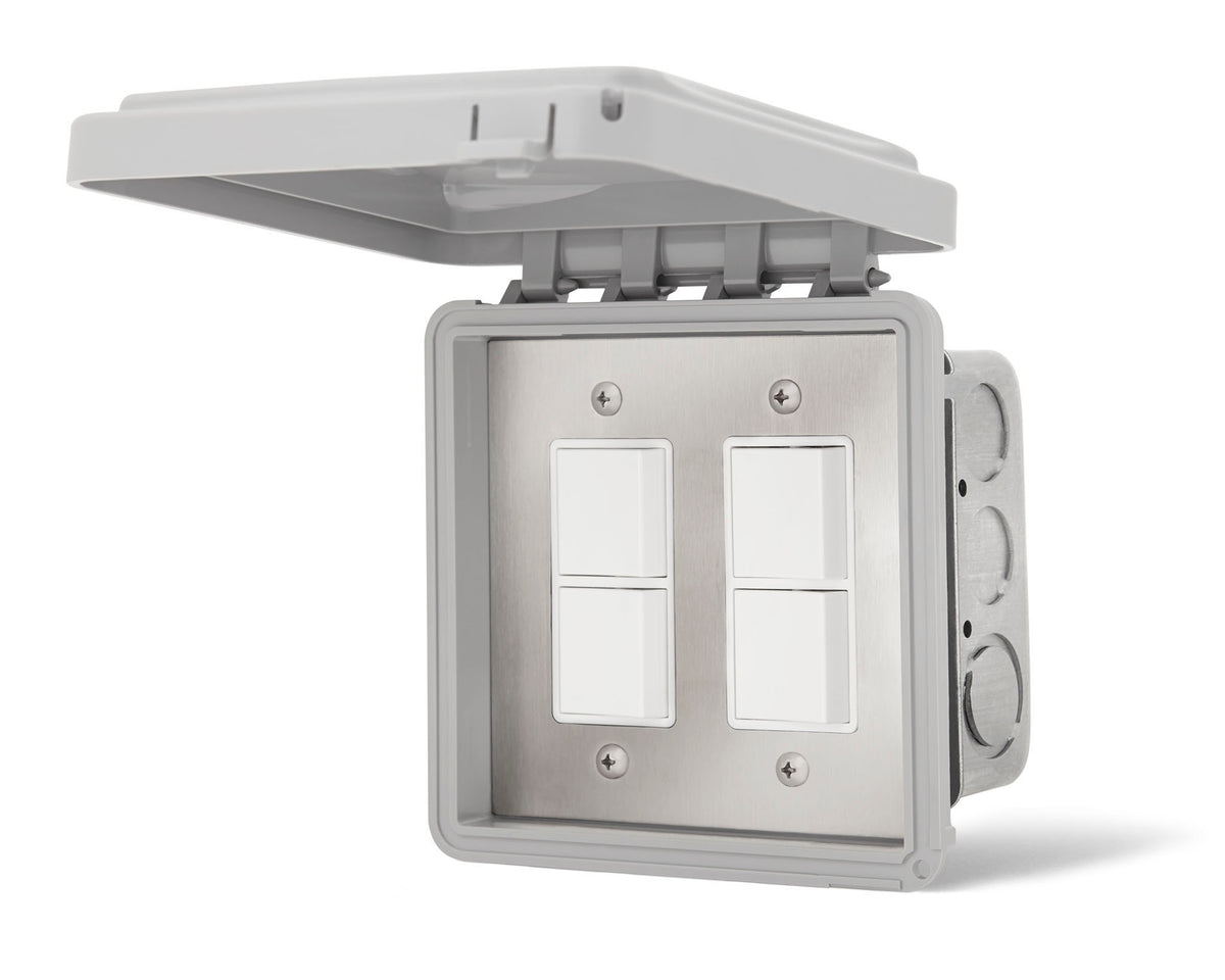 Infratech dual on/off switch with weatherproof cover