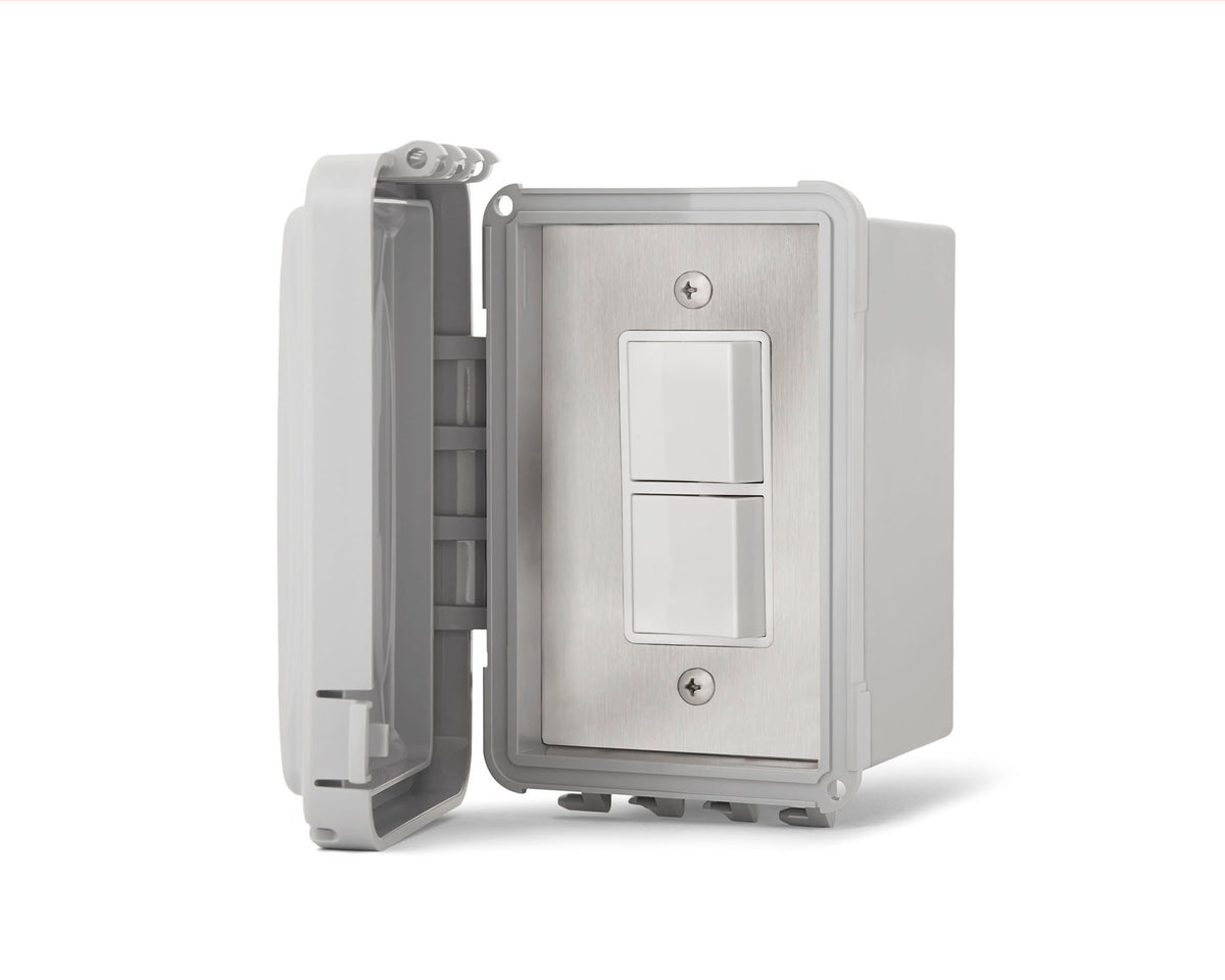Infratech single on/off switch with weatherproof surface box