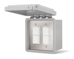 Infratech dual on/off switch with weatherproof surface box 1