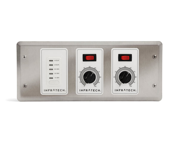 Infratech 2 zone analog controller with digital timer