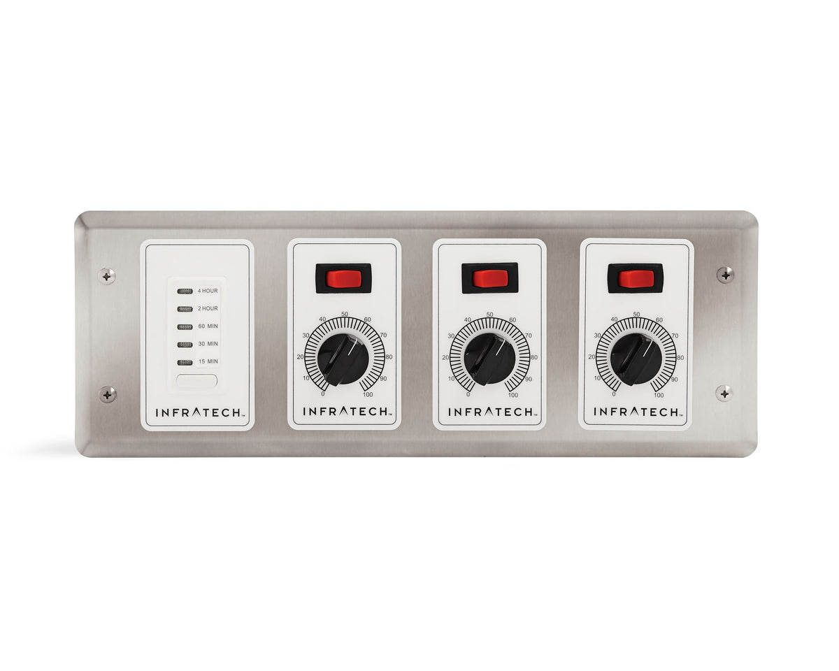 Infratech 3 zone analog controller with digital timer