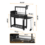 Shinerich - Argentine Wood and Fire Charcoal Grill 10