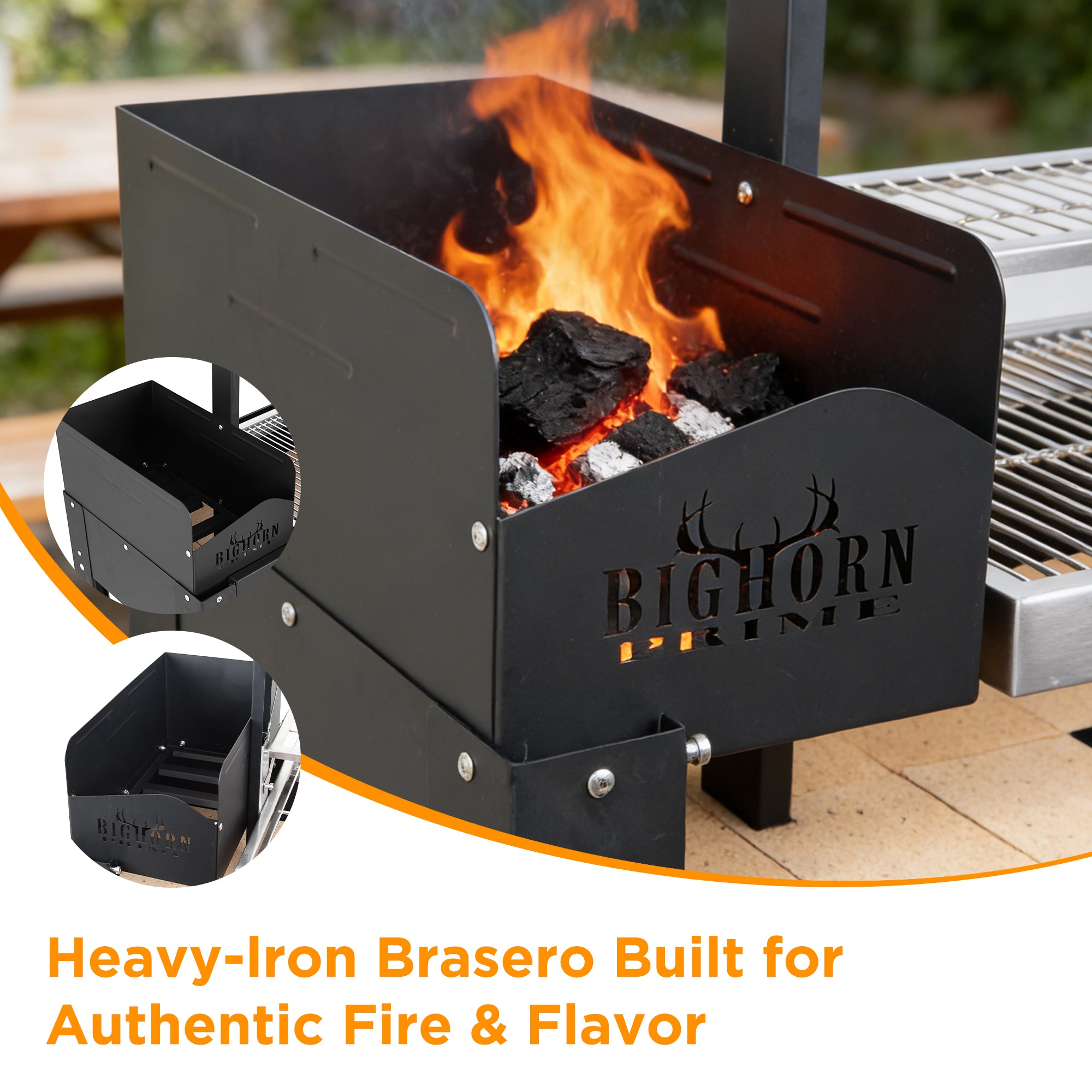 Shinerich - Argentine Wood and Fire Charcoal Grill