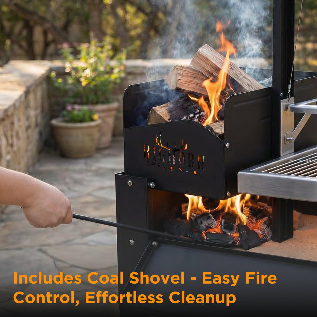 Shinerich - Argentine Wood and Fire Charcoal Grill