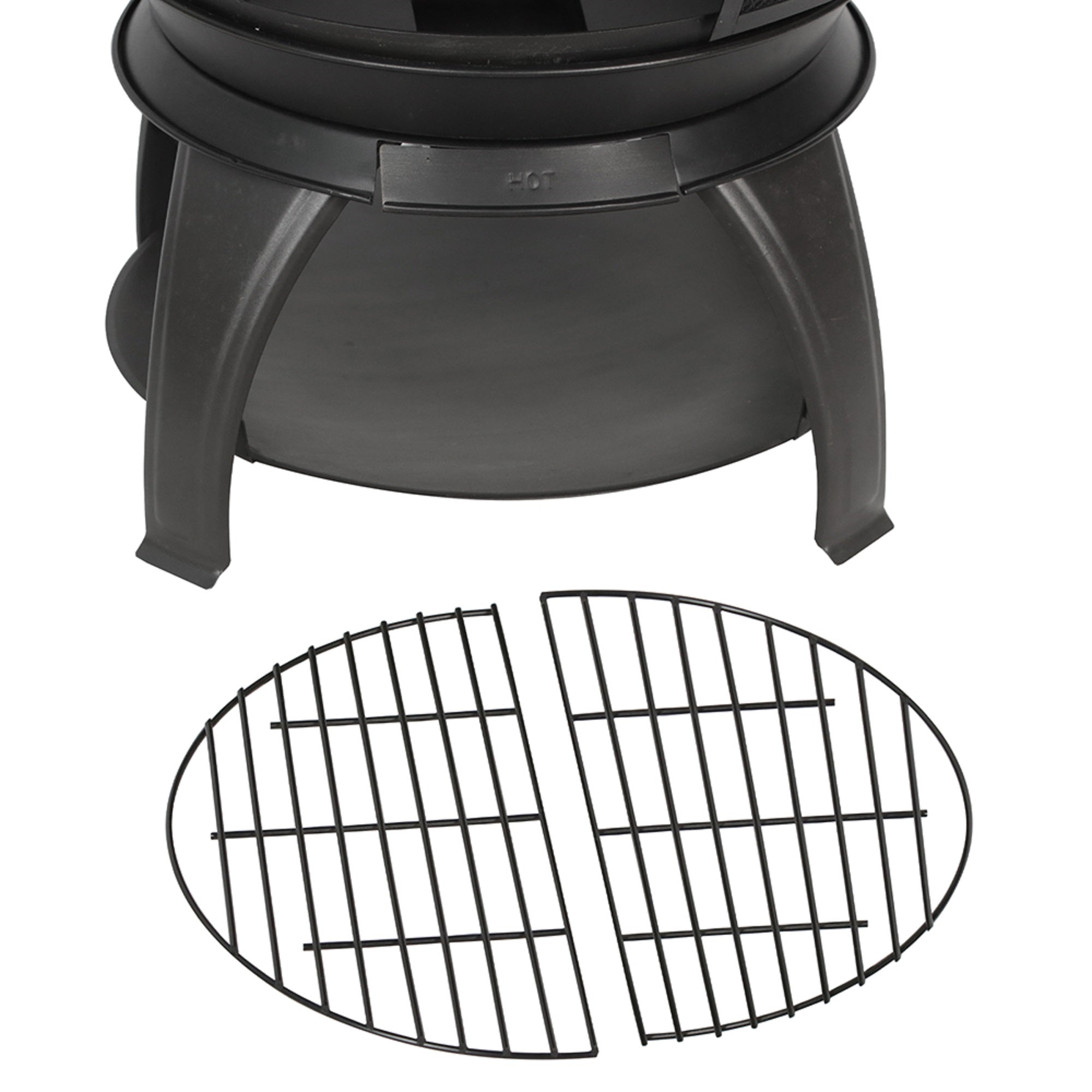 Shinerich - 45" Cast Iron Outdoor Chiminea