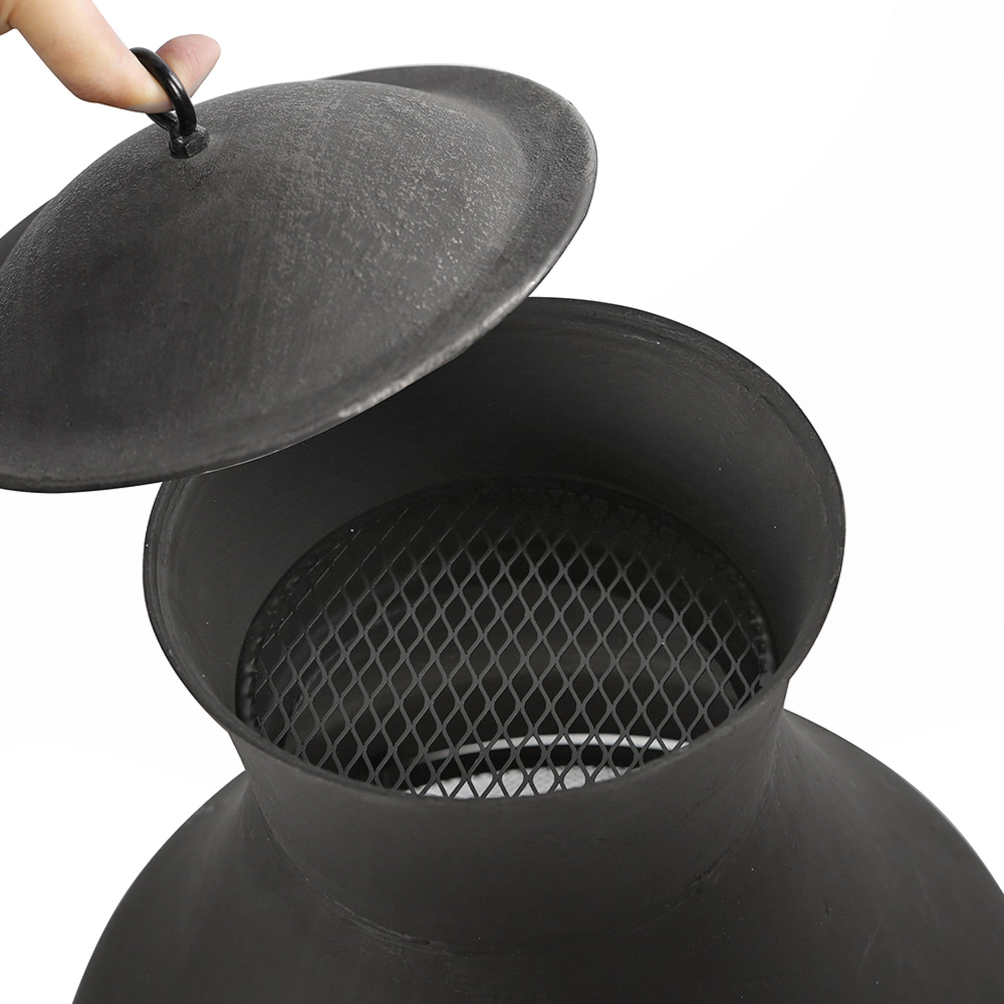 Shinerich - 45" Cast Iron Outdoor Chiminea