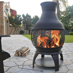 Shinerich - 45" Cast Iron Outdoor Chiminea