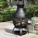 Shinerich - 45" Cast Iron Outdoor Chiminea