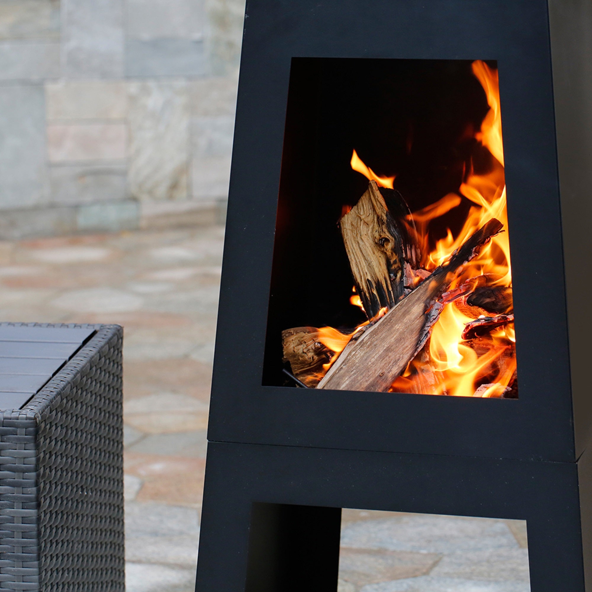 Shinerich - Steel Outdoor Wood Burning Chiminea