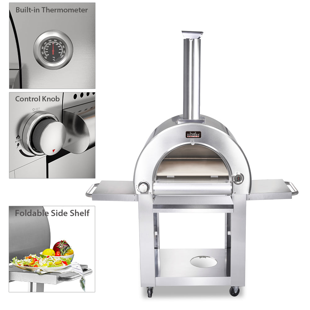 Bighorn - 22" Deluxe Outdoor Propane Pizza Oven