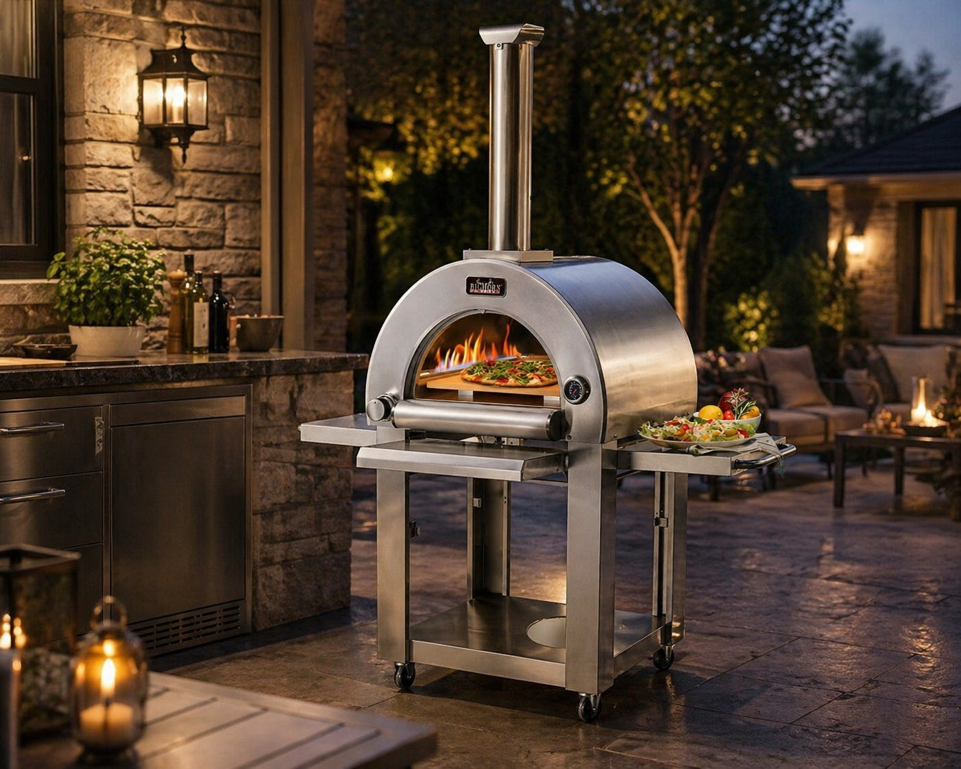 Bighorn - 22" Deluxe Outdoor Propane Pizza Oven