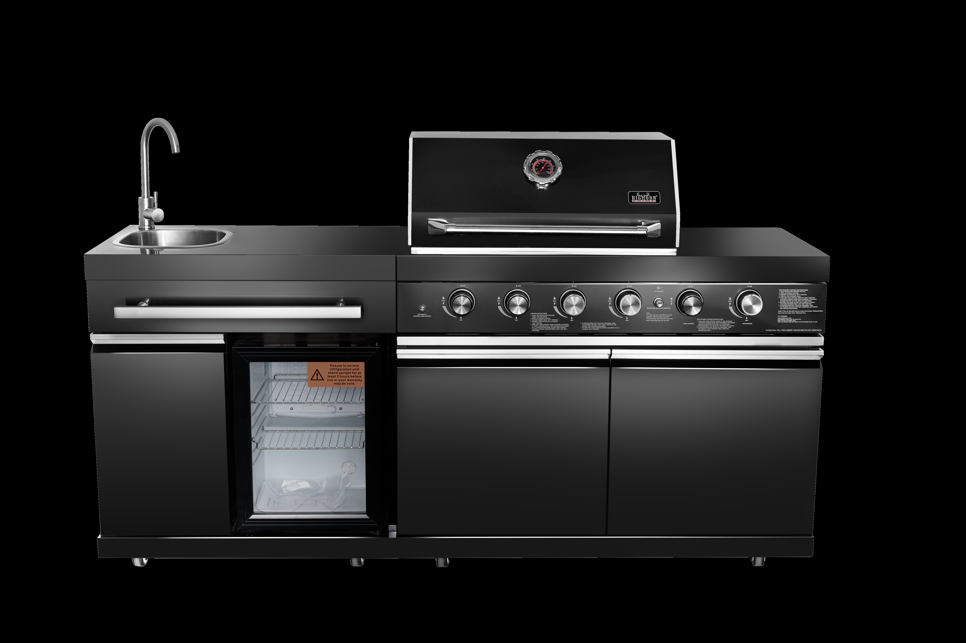 Shinerich - 4+2 Burner Deluxe Outdoor Kitchen Island