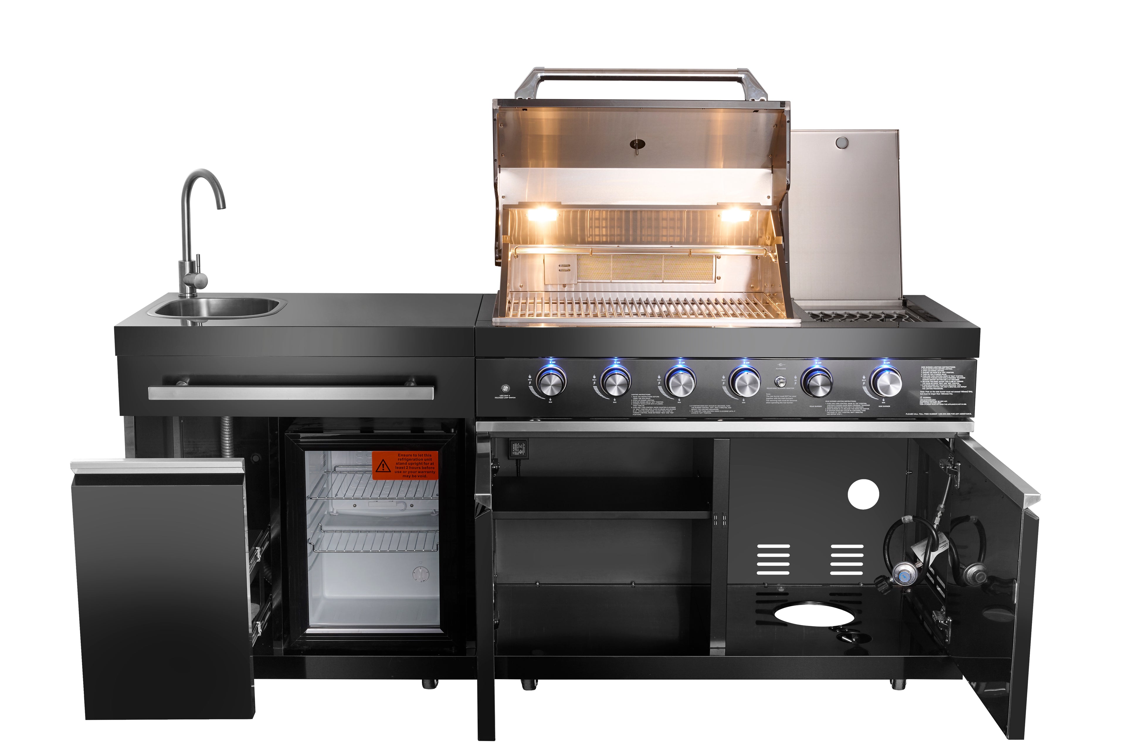 Shinerich - 4+2 Burner Deluxe Outdoor Kitchen Island