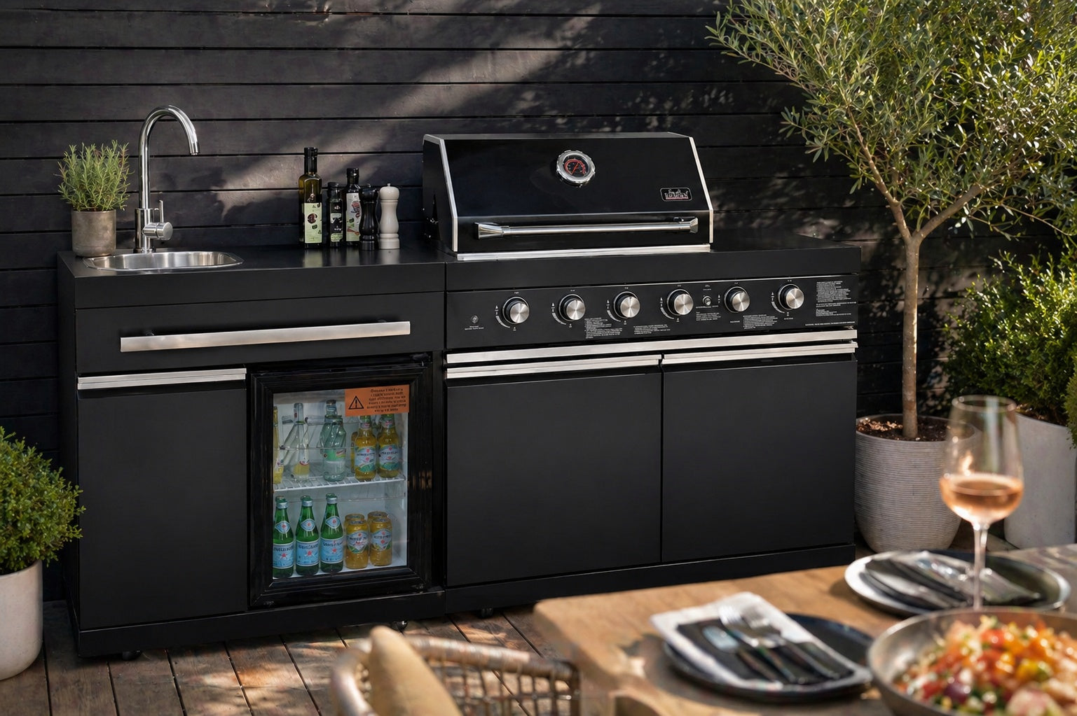 Shinerich - 4+2 Burner Deluxe Outdoor Kitchen Island