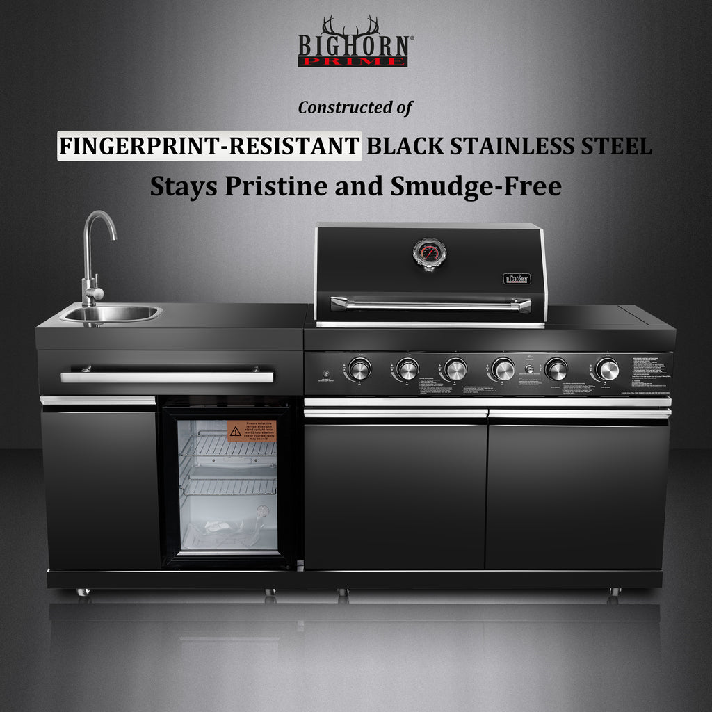 Shinerich - 4+2 Burner Deluxe Outdoor Kitchen Island
