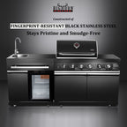 Shinerich - 4+2 Burner Deluxe Outdoor Kitchen Island