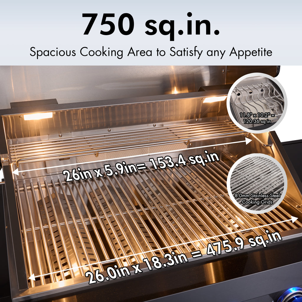 Shinerich - 4+2 Burner Deluxe Outdoor Kitchen Island