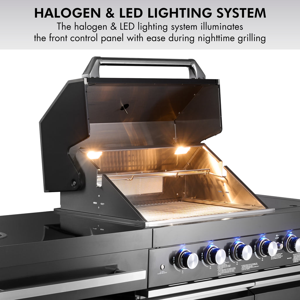 Shinerich - 4+2 Burner Deluxe Outdoor Kitchen Island