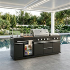 Bighorn - Deluxe Outdoor Kitchen Gas Grill & Griddle Combo