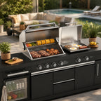 Bighorn - Deluxe Outdoor Kitchen Gas Grill & Griddle Combo