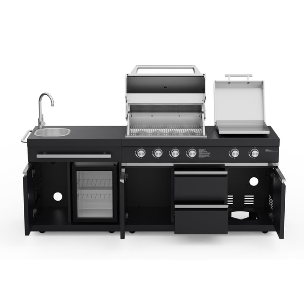 Bighorn - Deluxe Outdoor Kitchen Gas Grill & Griddle Combo