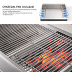 Shinerich (Big Horn) 6+2 Burner Deluxe Stainless Steel Island Barbecue Grill