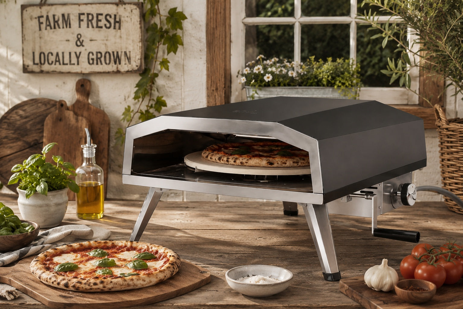 Shinerich - 16" Propane Pizza Oven