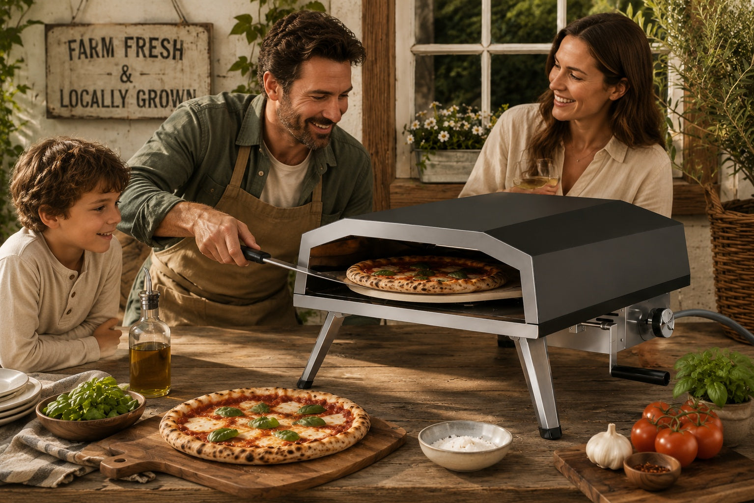 Shinerich - 16" Propane Pizza Oven