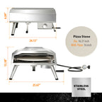 Shinerich - 16" Propane Pizza Oven