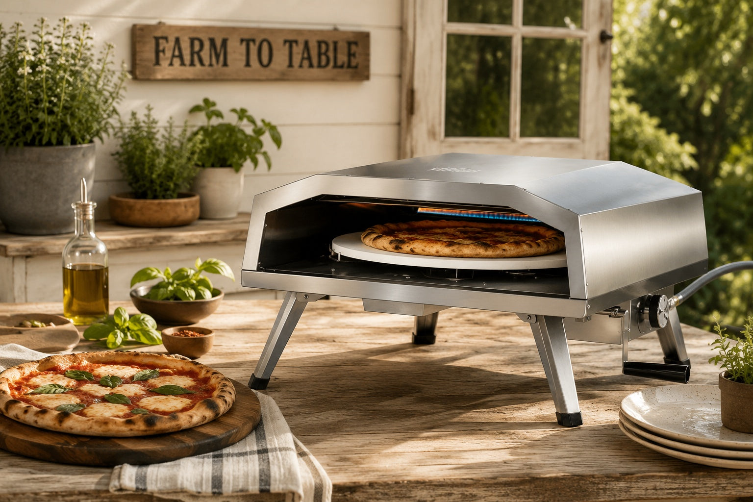 Shinerich - 16" Propane Pizza Oven