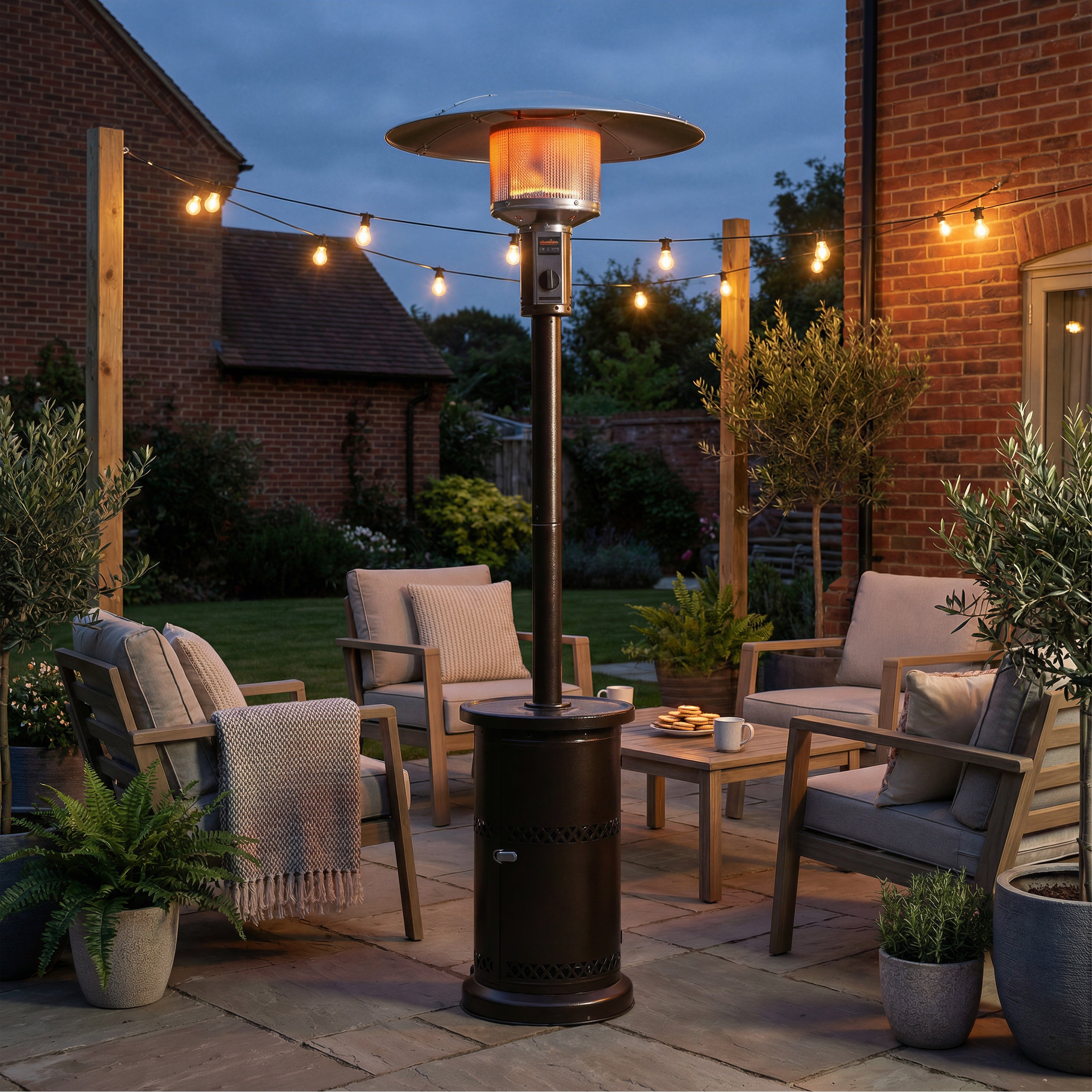 Shinerich - Adjustable Hood Gas Patio Heater