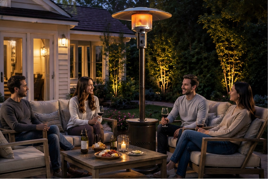 Shinerich - Adjustable Hood Gas Patio Heater