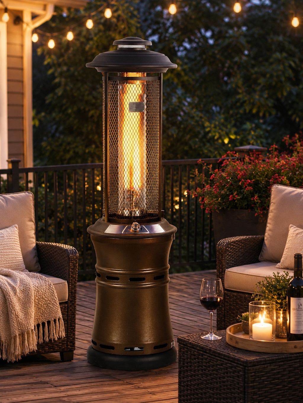 Shinerich - Retractable Gas Patio Heater