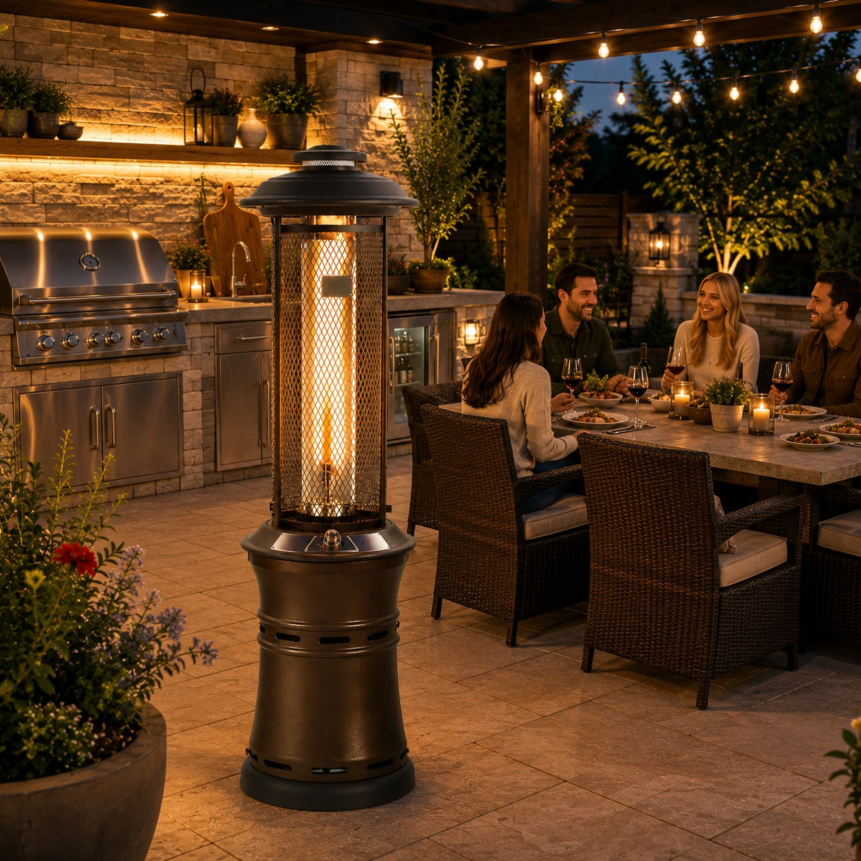 Shinerich - Retractable Gas Patio Heater