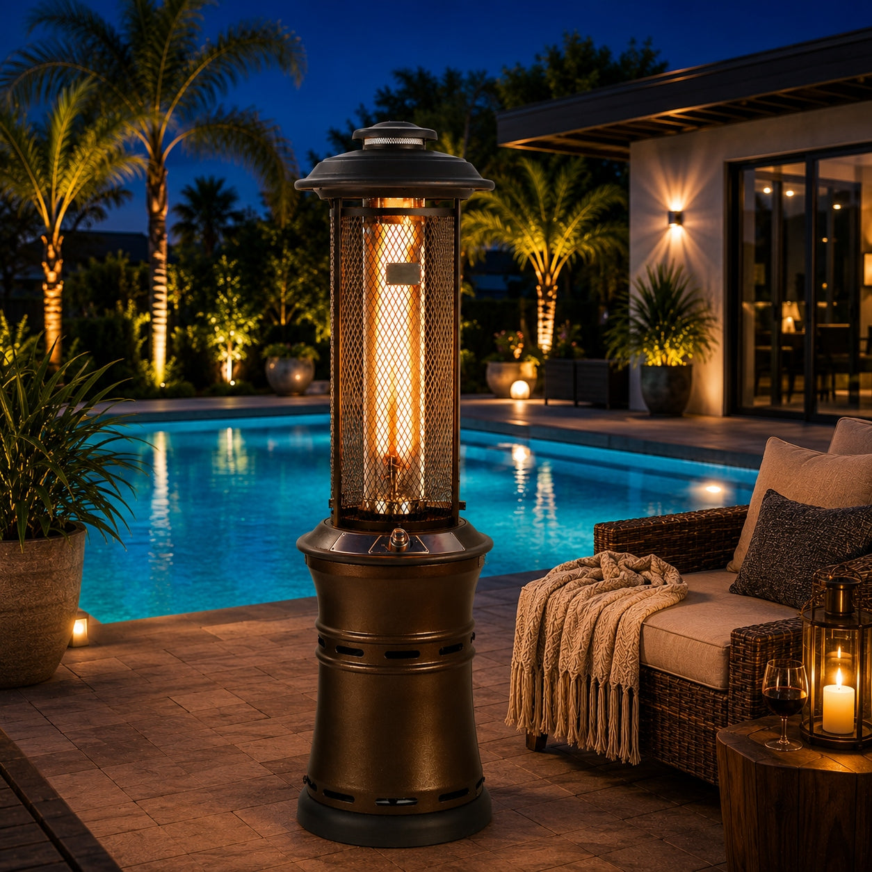 Shinerich - Retractable Gas Patio Heater