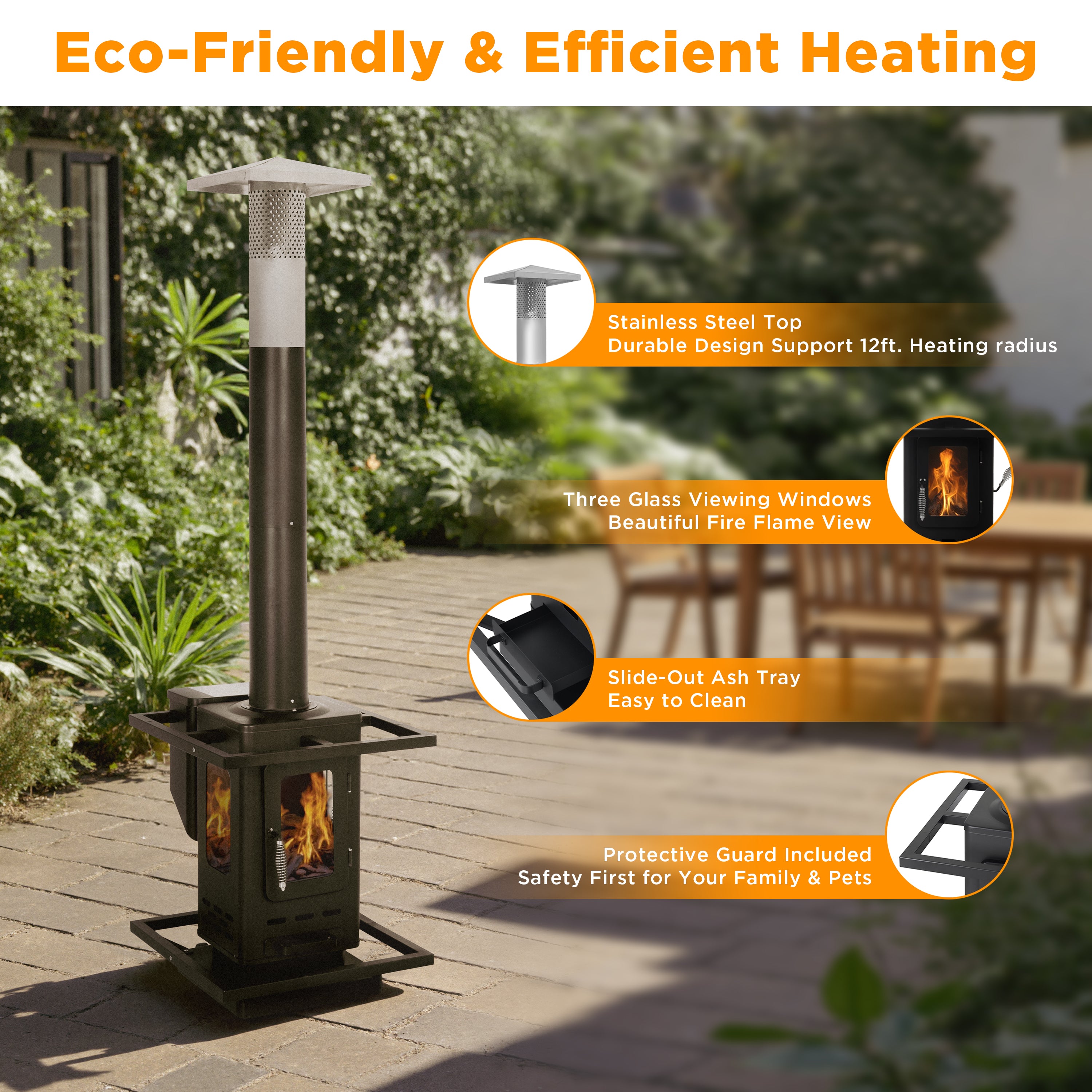 Shinerich - Pellet-Fueled Patio Heater
