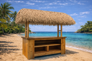 Custom Made Tiki Huts and Bars - The Sandbar II Tiki Bar