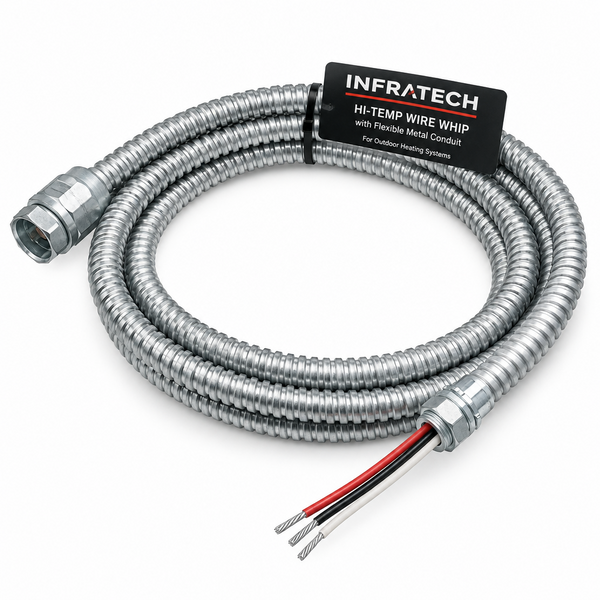 Infratech Hi-Temp Wire Whip with Flexible Metal Conduit