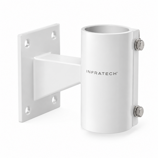 Infratech Pole Mount - White Cold Rolled Steel