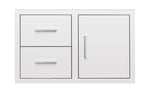American Made Grills - 36" Deluxe 3-Drawer with Single Access Door Combo 1