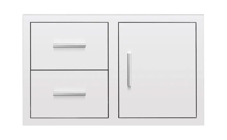 American Made Grills - 36" Deluxe 3-Drawer with Single Access Door Combo