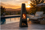 Shinerich - Steel Outdoor Wood Burning Chiminea